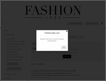 Tablet Screenshot of kr.fashionjobs.com