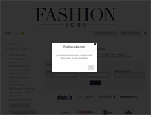 Tablet Screenshot of co.fashionjobs.com