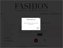 Tablet Screenshot of gr.fashionjobs.com