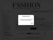Tablet Screenshot of ca.fashionjobs.com