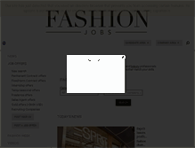 Tablet Screenshot of is.fashionjobs.com