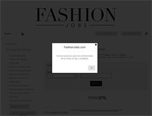 Tablet Screenshot of cl.fashionjobs.com