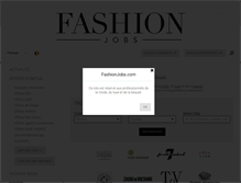 Tablet Screenshot of be.fashionjobs.com