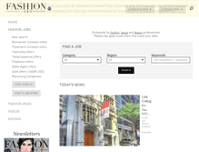 Tablet Screenshot of nz.fashionjobs.com